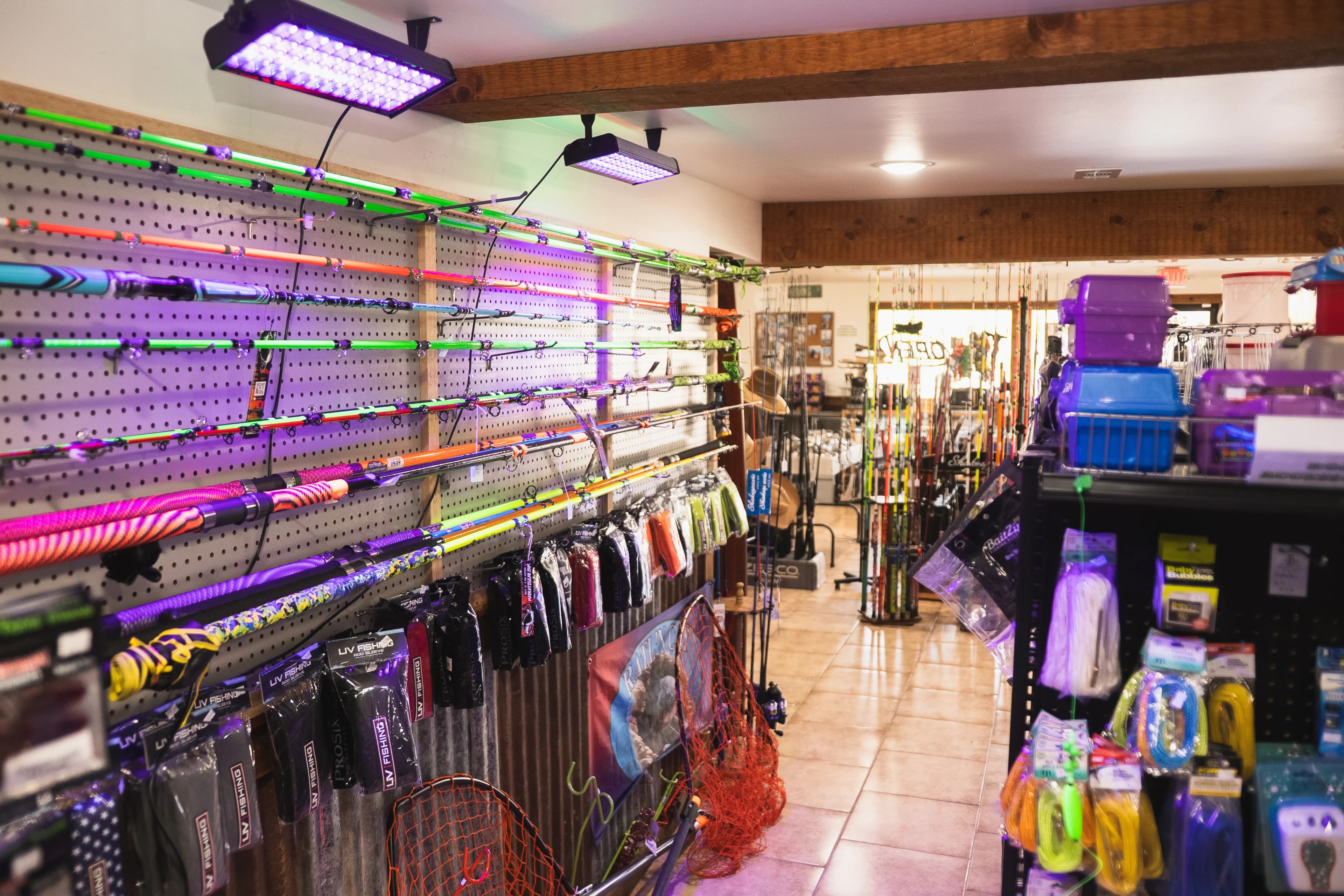 Rods, reels, and fishing gear